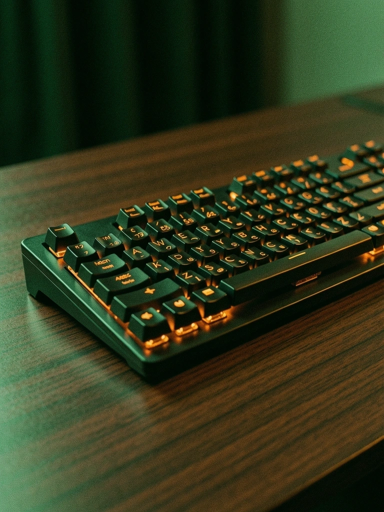 Detaliu tastatură mecanică premium